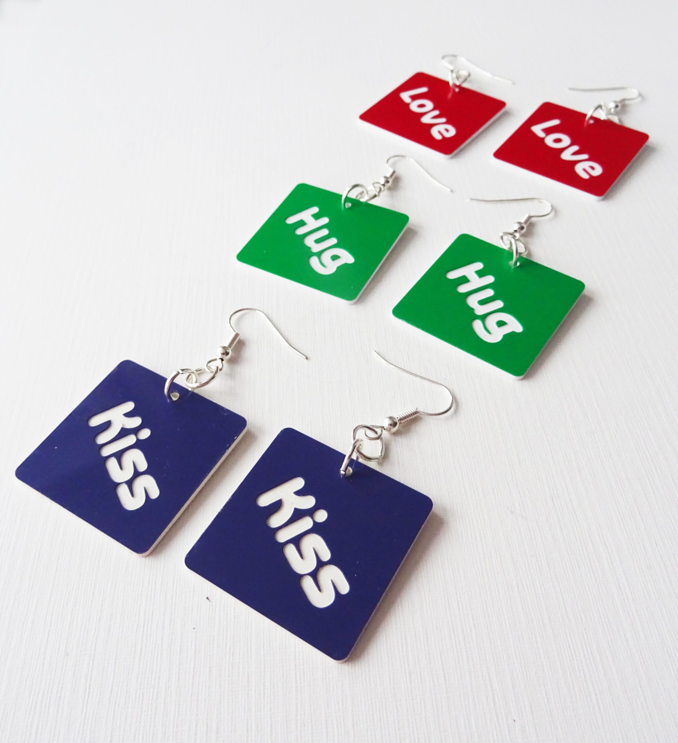 Word Earrings